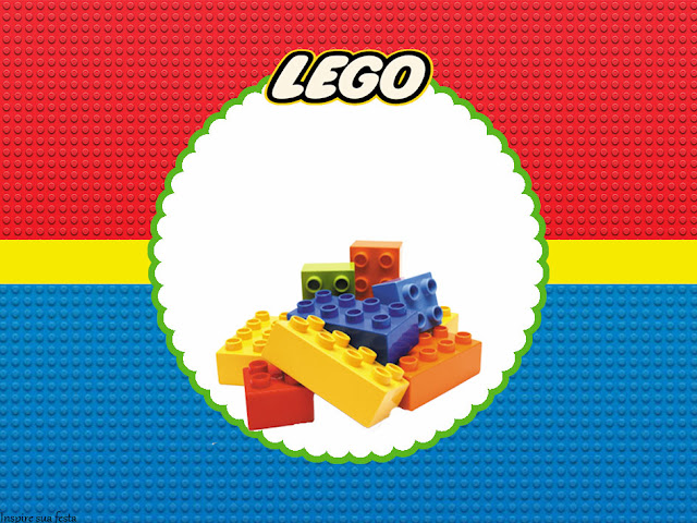 Lego Party  Free Printable Invitations, Labels or Cards.