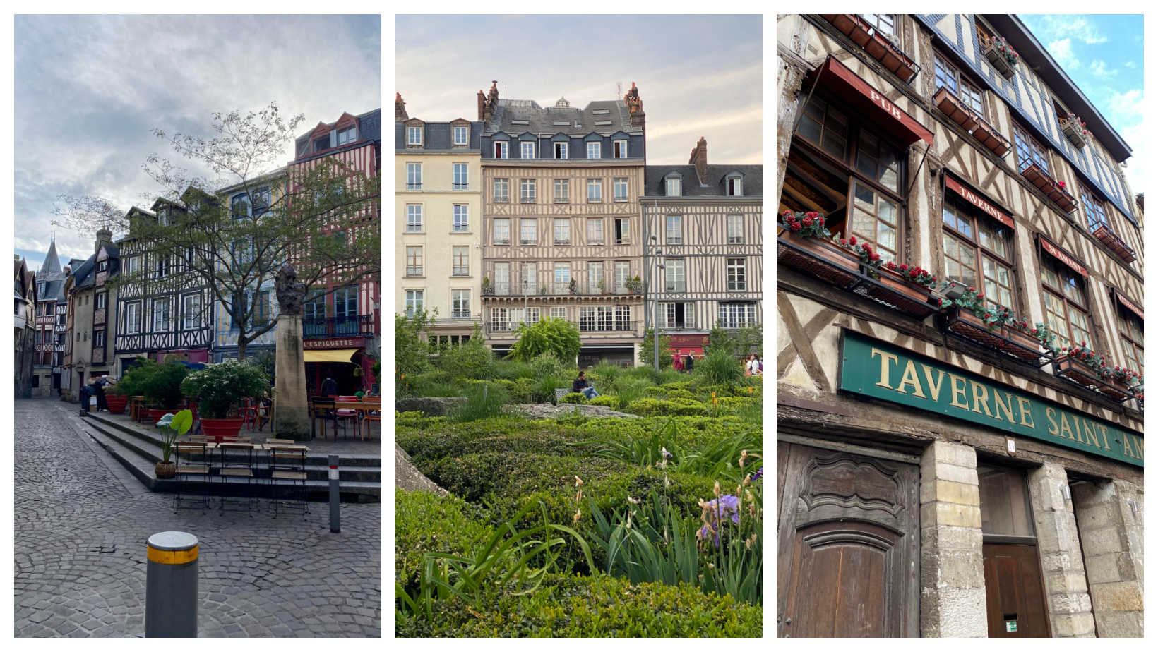 rouen france half timber houses