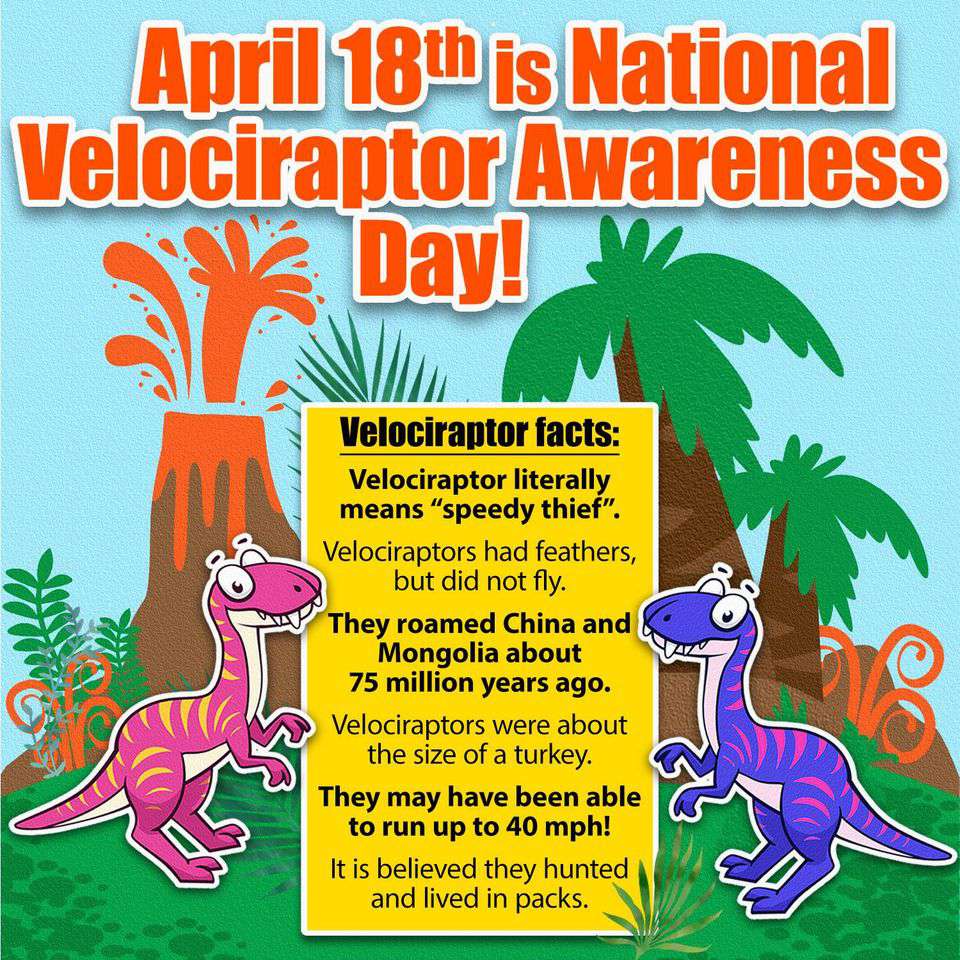 National Velociraptor Awareness Day Wishes