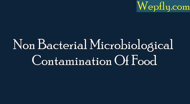 Non Bacterial Microbiological Contamination Of Food