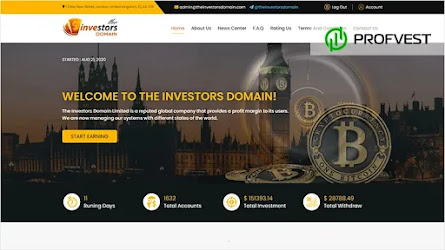 🥇TheInvestorsDomain.com: обзор и отзывы [HYIP СКАМ]