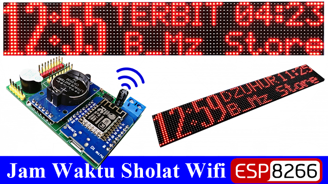 JWS Wifi 3 Panel P10 ESP8266 Wemos D1