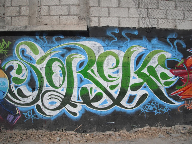 graffiti wall art Panajachel Guatemala Sorek