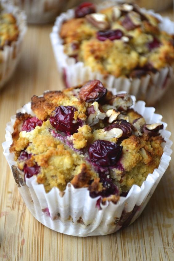 Cranberry, Orange & pecans muffins are the perfect combination of tart cranberry and sweet orange flavour. These muffins are SCD, paleo & grain/dairy free