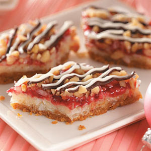 Raspberry Coconut Layer Bars Recipe