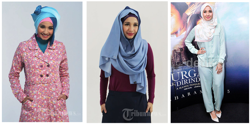 8 Inspirasi Model Busana Muslim dan Hijab Dari Para Artis 