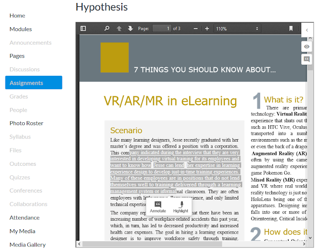 Adding Hypothesis to Canvas Step 7