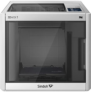 Sindoh 3DWOX 1 3D Printer - Open Source Filament, WiFi, Heatable Metal Flex Bed, HEPA Filter, Intelligent Bed Leveling Assistance, Built-in Camera, Low Noise Level, Build Size 8.2" x 7.9" x 7.7"