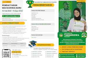 Pendaftaran Mahasiswa Baru Universitas Tamansiswa Padang