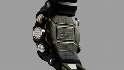 GG-B100-G-SHOCK BLACK CARBON watch