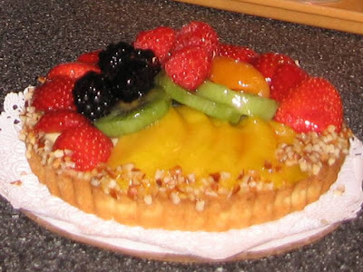 Cake with fruits, weight loss, rapid diet