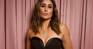 kareena kapoor cleavage black off shoulder dress