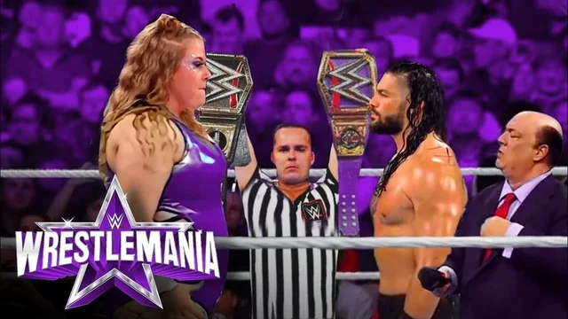 مواجهة مختلطة رومان رينز ضد إحدى نجمات WWE