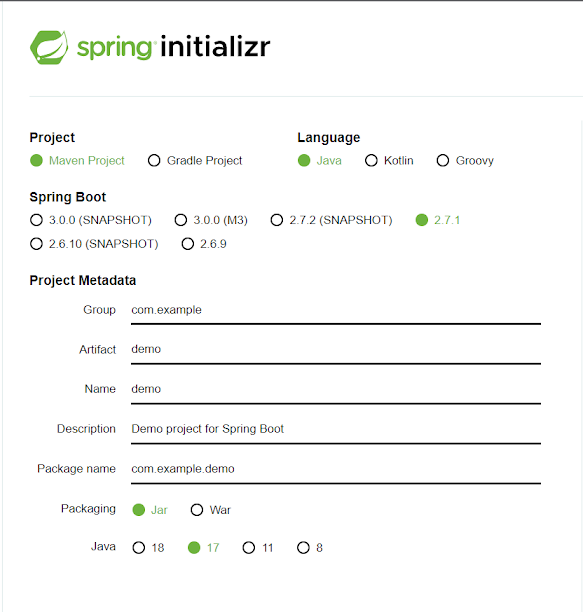 Java + Spring Intializer + Microservice Example
