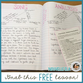 Using music in secondary ELA is a great way to increase student engagement and productivity. Check out these tips and download a freebie to get you started! By Danielle at Nouvelle ELA on the Secondary English Coffee Shop blog.