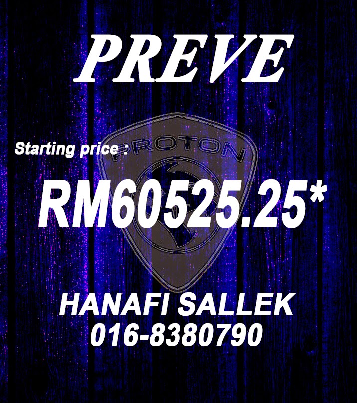 Sabah proton sales PREVE