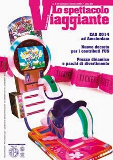 Lo Spettacolo Viaggiante - Settembre & Ottobre 2014 | TRUE PDF | Bimestrale | Professionisti | Tempo Libero | Luna Park
Rivista che tratta di parchi di divertimento, luna park, parchi avventura, laser game.