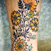 Fresh Celtic Flower Tattoo Design on Women Arm