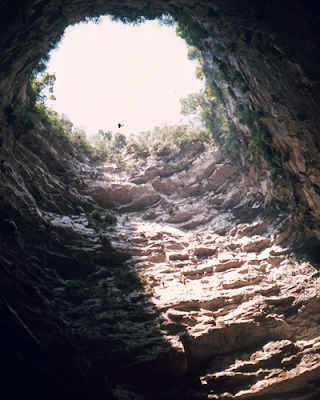 This famous sea cave is located off the coast of the island of Capri, Italy