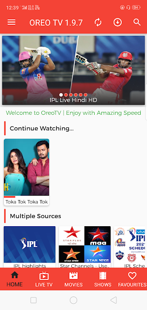 Oreo TV Apk download