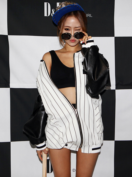 Relaxed Fit Pinstripe Baseball Jacket