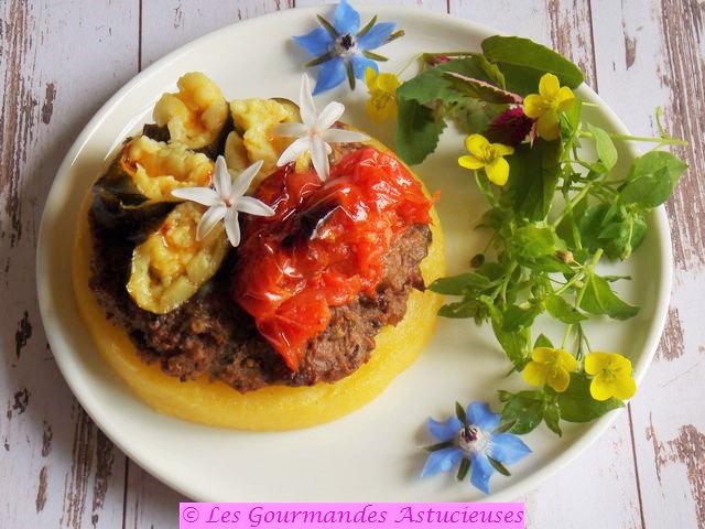 Tarte de Polenta aux légumes confits (Vegan)