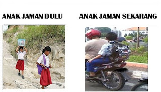 Perbedaan Anak Sekolah Dulu dan Sekarang