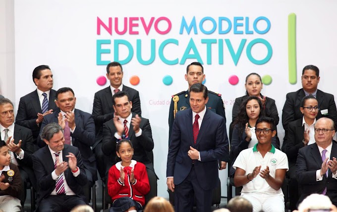 Asiste Murat a presentación del Nuevo Modelo Educativo con Peña Nieto