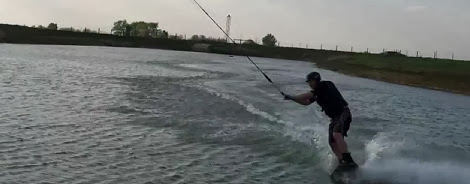 Large Pond + Zipline + Wakeboard = Awesome!