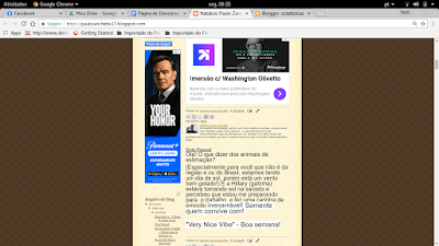 Foto grafia da tela do computador mostrando que Comerciais de Washington Olivetto e "Your Honor" no Paramount+ Foram os Dois Primeiros Que Vi Em Meu Blog, Após Monetização no Google Adsense!