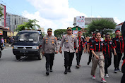 Polresta Pontianak Kawal Pawai Budaya Pekan Gawai Dayak Ke XXXVII Tahun 2023