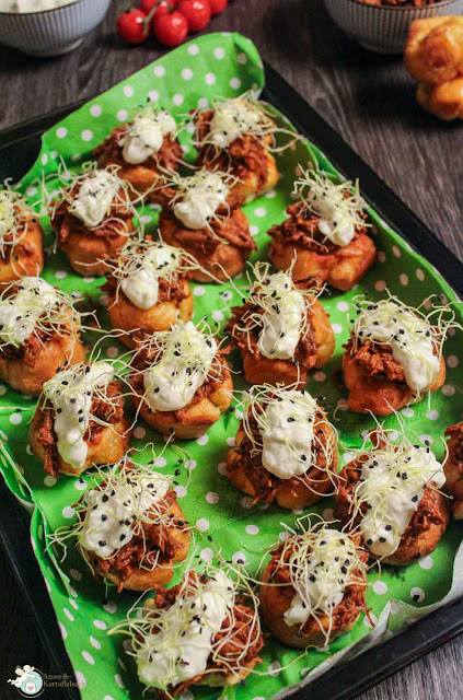 Fingerfood mit Pulled Beef