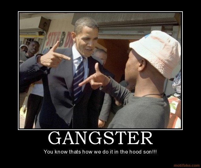 Image result for obama gangster