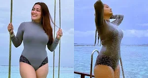 neha kakkar bodysuit curvy body