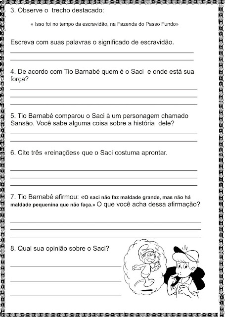 Textos para interpretação 5° ano