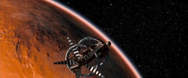 Spacecraft in Mars orbit from Red Planet movie