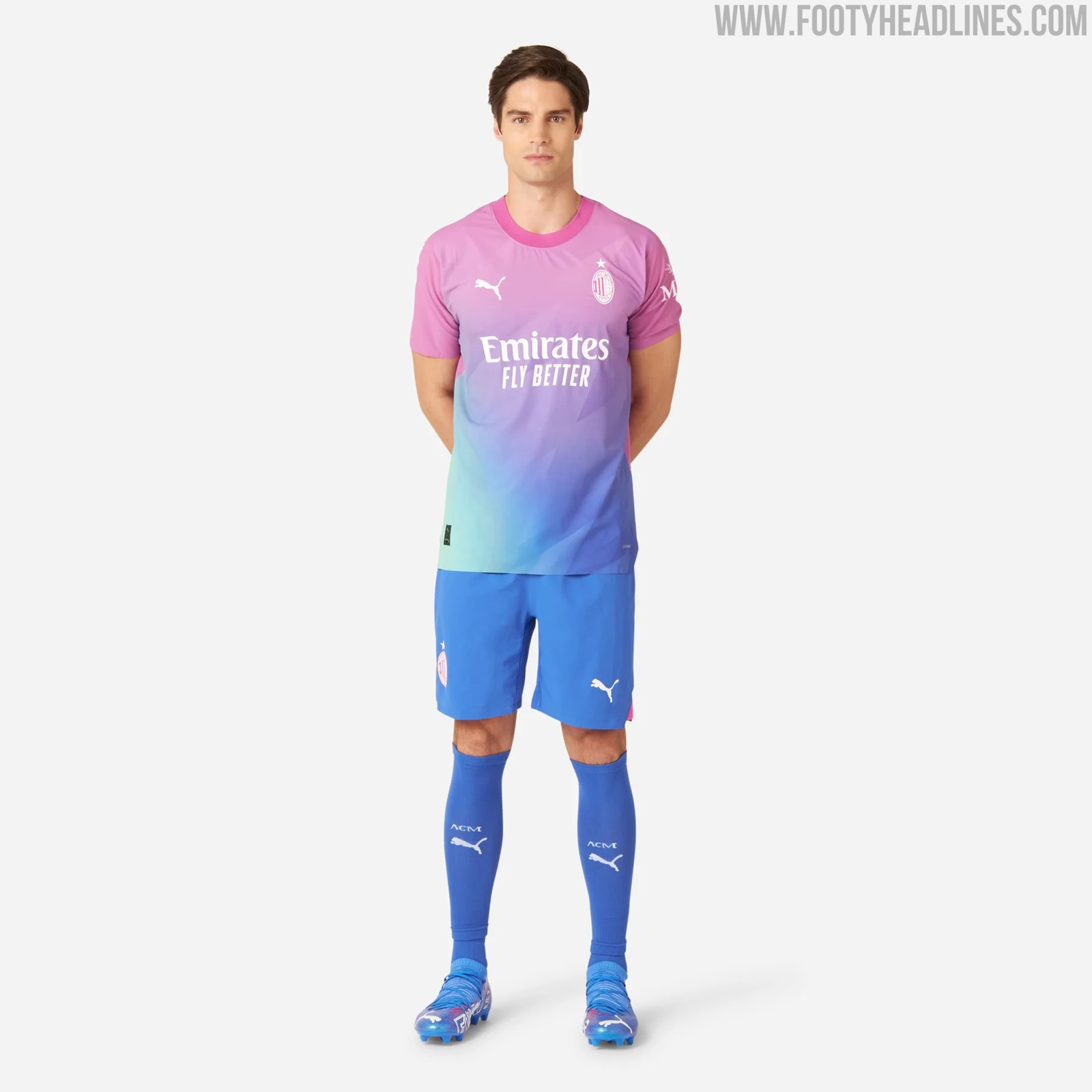 Pink Puma AC Milan 2023/24 Third Shirt Junior