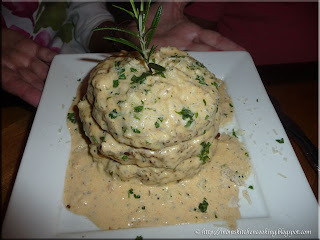 crab and eggplant napoleon