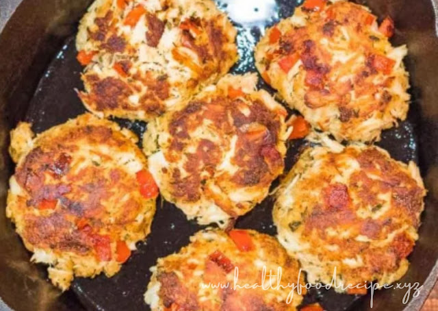 OLD BAY CRAB CAKES RECIPE WITH ROASTED RED PEPPERS