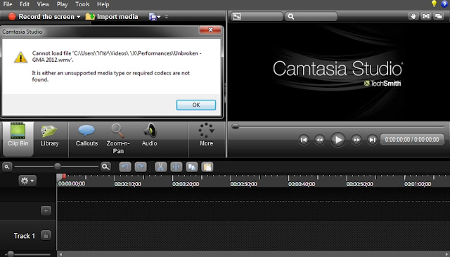 Camtasia 8 Cannot Load File Hatası Çözümü