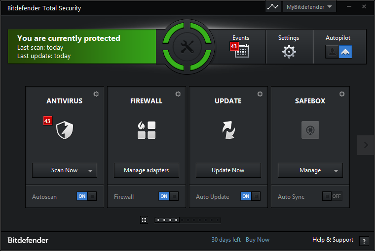 Bitdefender Total Security 2014 Screenshot