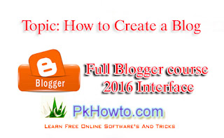 How to Create a Blog (Blogger Course 2016)