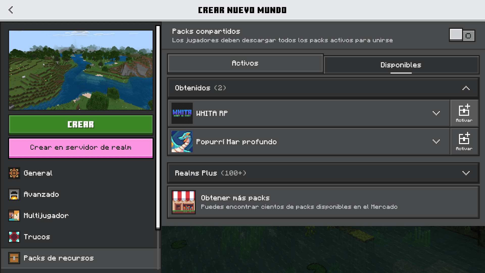 1. Instalacion del Addon Whita en Minecraft PE