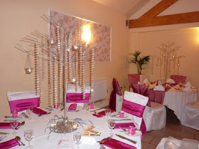 Romantic Crystal Wedding Reception Decorations