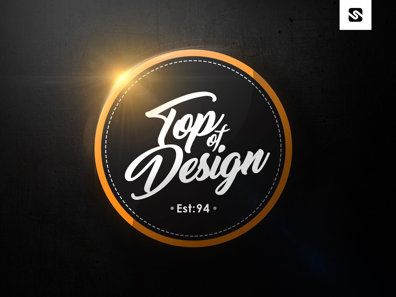 Free Download Modern Badge Logo Design Template. PSD File