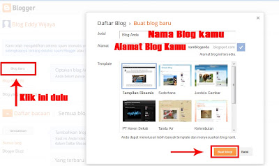 Cara Membuat Blog Gratis di Blogger