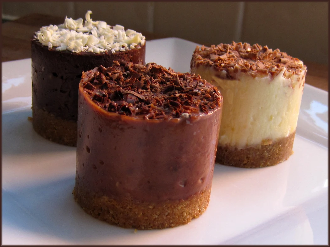 Tiny Toblerone Cheesecakes - Three Ways