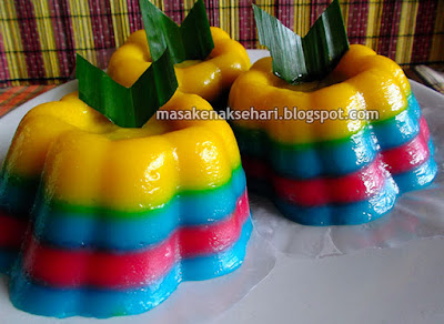 Resep Kue Lapis Kukus Pelangi Tepung Beras