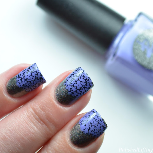 hydrangea nail art