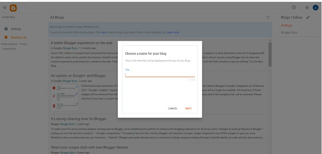 Create Blog
